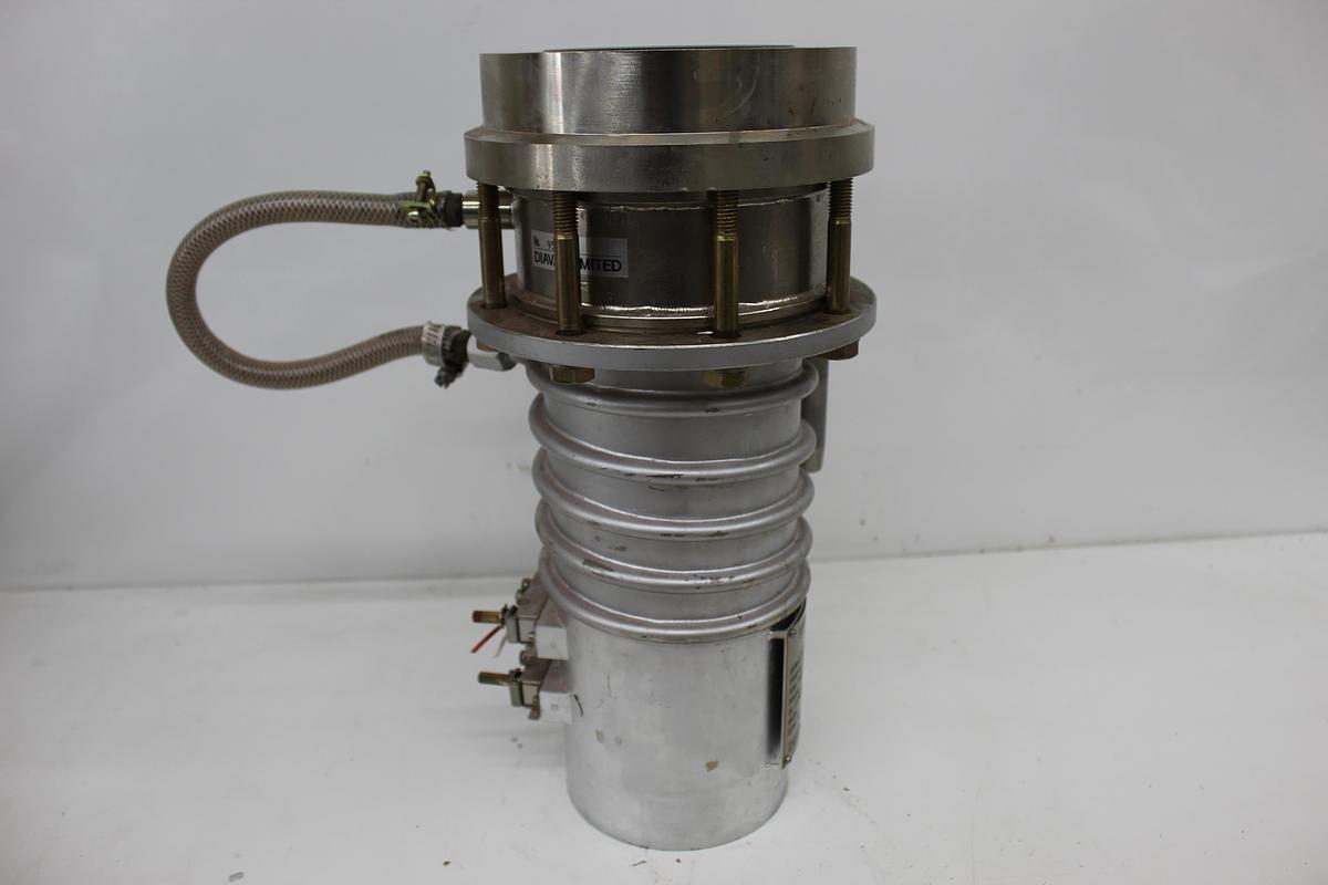 Used Diavac DPF-4ZS High Vacuum Diffusion Pump w/ Valves [Hitachi SEM S-2460N]