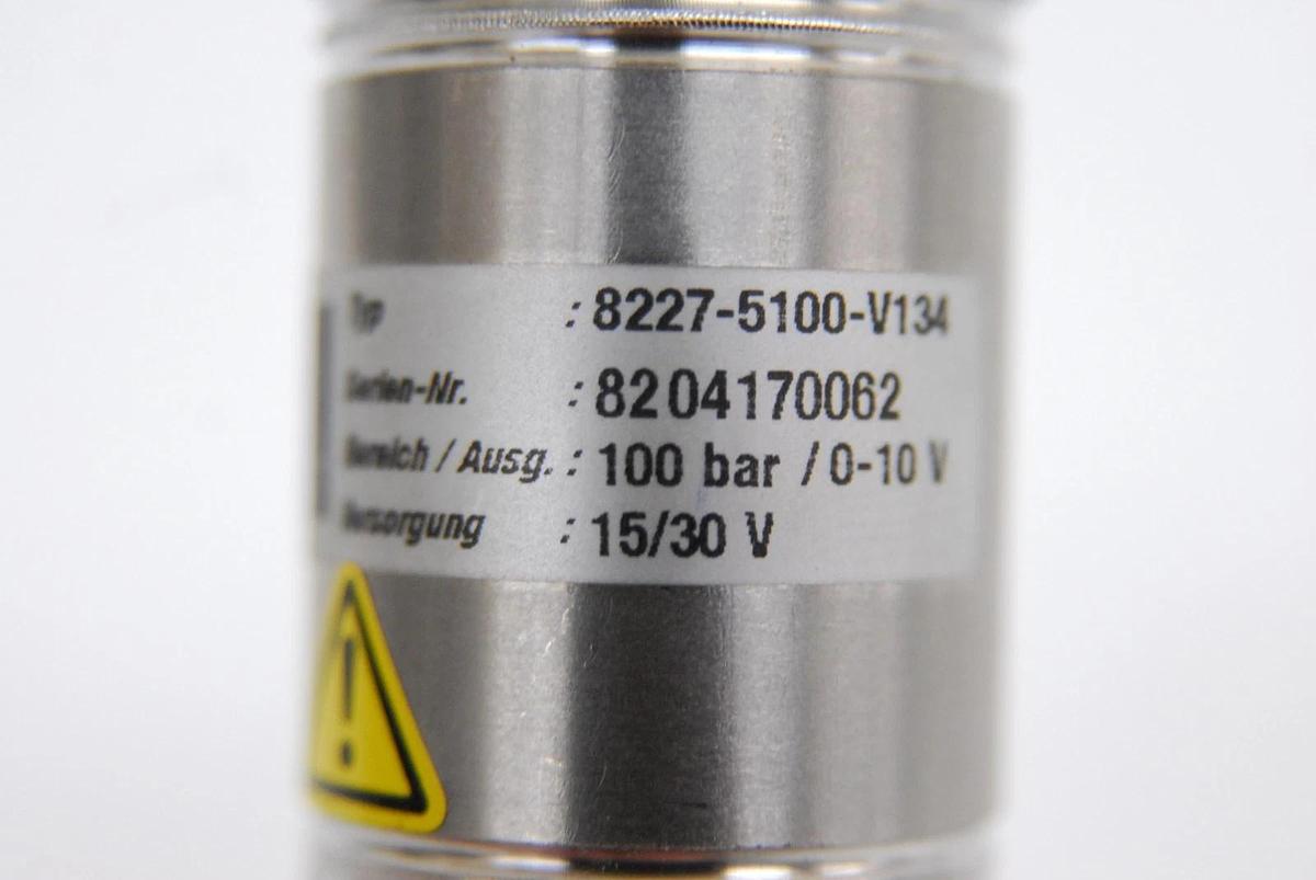 Used Burster 8227-5100-V134 8227 Series 100 bar Pressure Transmitter