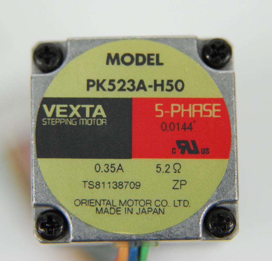 Used Oriental Motor Vexta SD5103P3 5-Phase Driver PK523A-H50 Stepper Motor