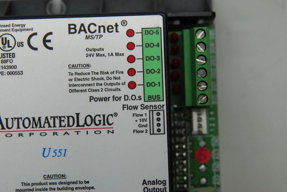 Used Automated Logic U551 BACnet Control Board Zone Controller