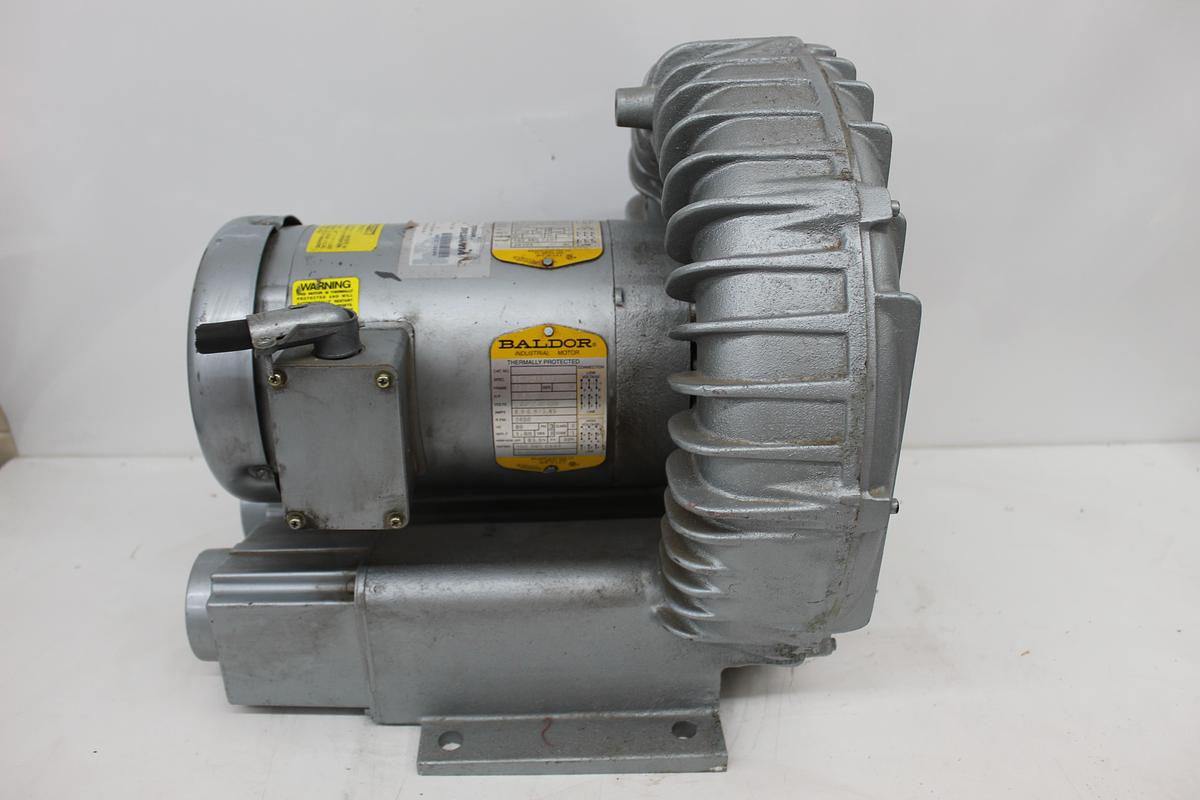 Used Baldor 35J337Y331 1.85HP Motor w/ Sylvania R6325A-10 Regenerative Blower