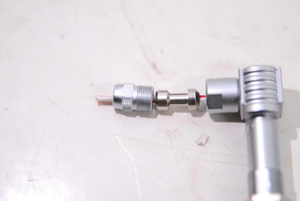 Used LEMO RAD.0S Elbow Plug with Cable Collet / LEMO FLA0S