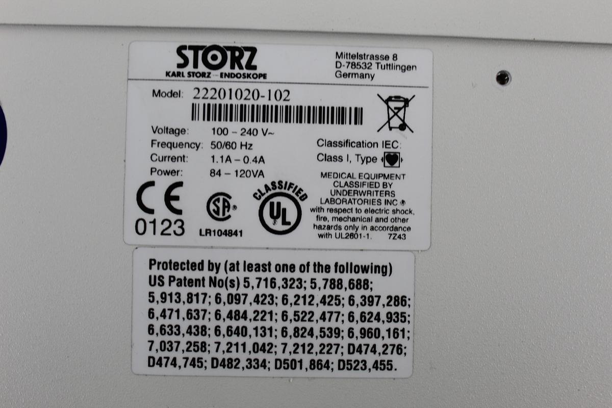 Used Karl Storz SCB Image 1 Hub 222010 20 Camera Control Unit
