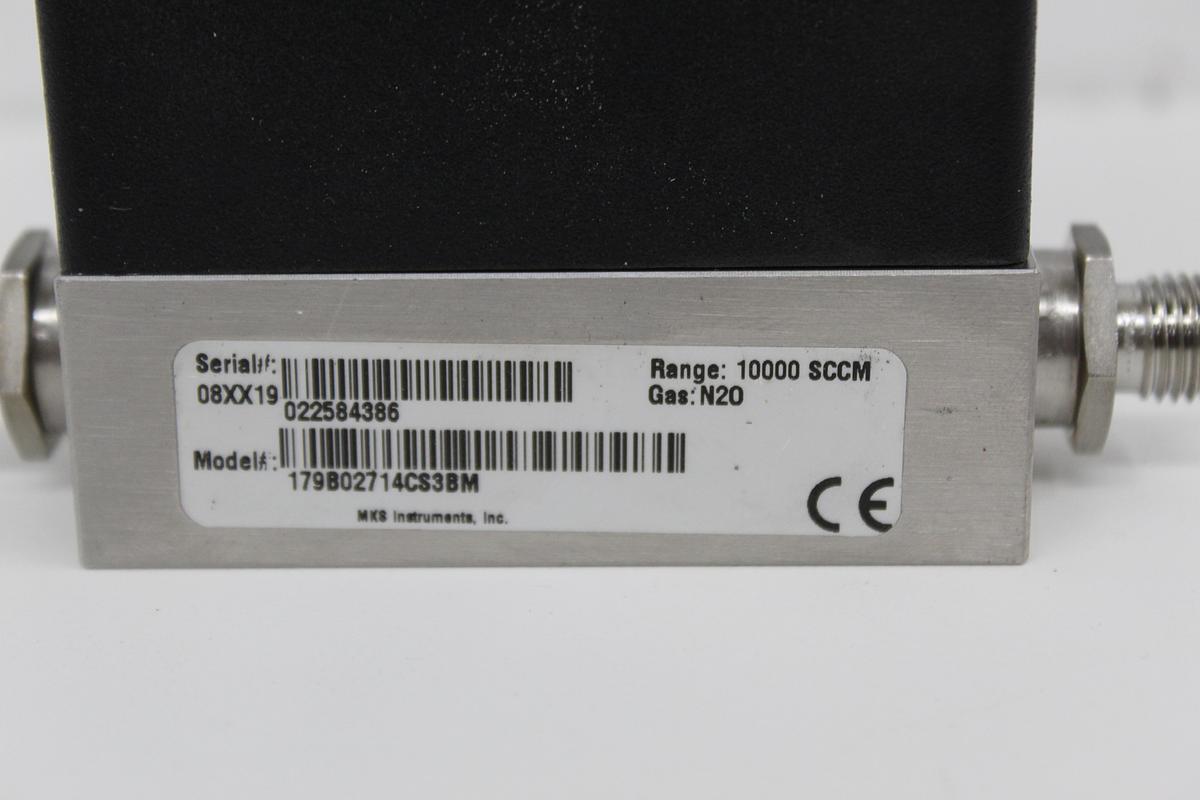 Used MKS 179B02714CS3BM Mass Flow Meter 10000 SCCM N2O Nitrous Oxide