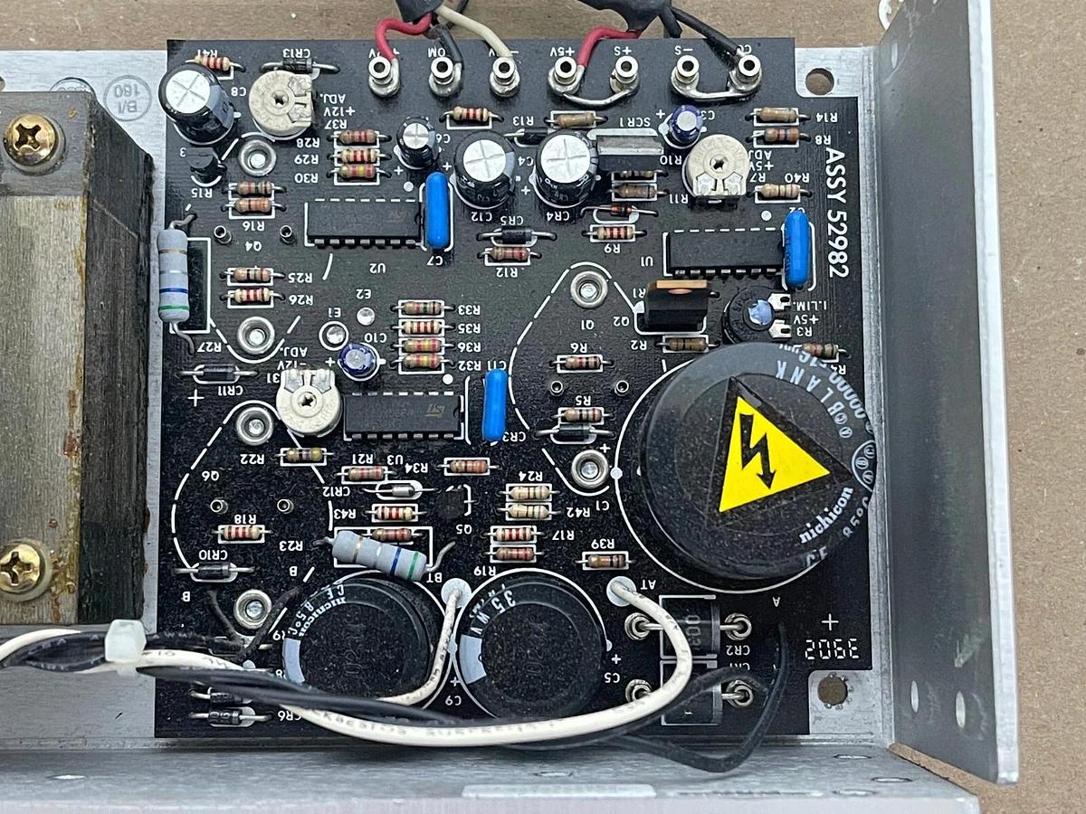 Used Power One HCAA-60W-A AC/DC Power Supply W/ Perkin Elmer H077-0174 Cable