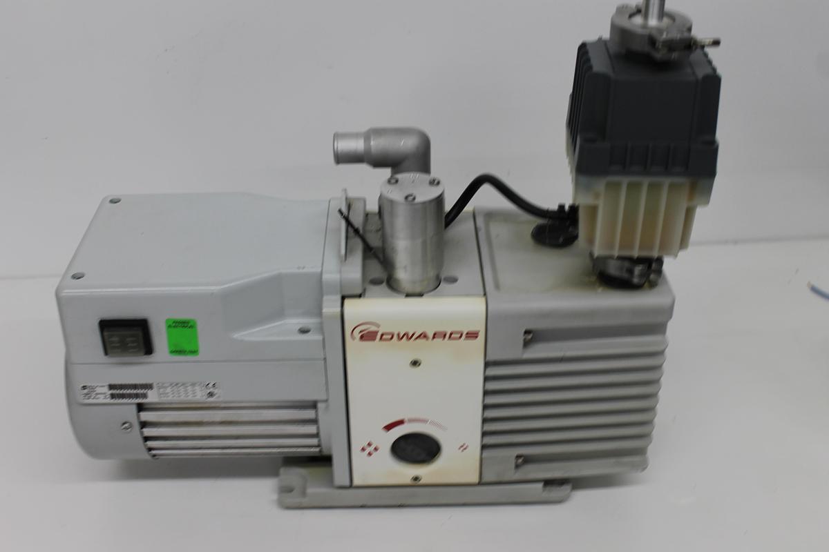 Used Edwards RV8 Vacuum Pump w/ EMF10 Oil Filter 