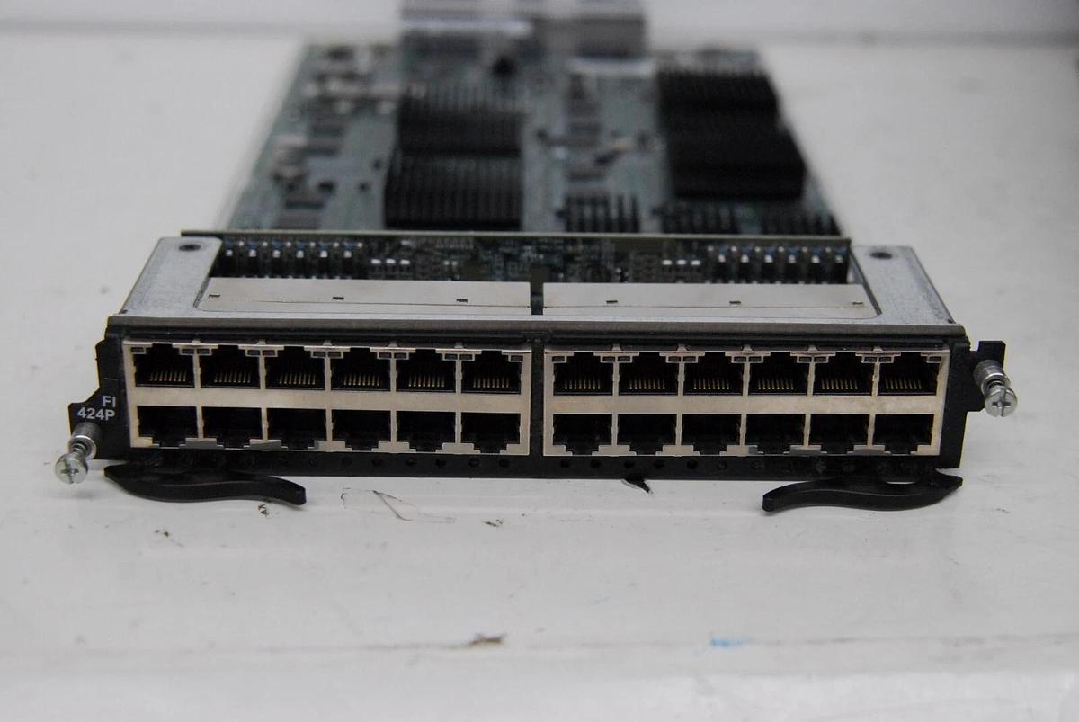 Used Foundry Networks FI424P 31529-101A FastIron SuperX 24-port Ethernet Module