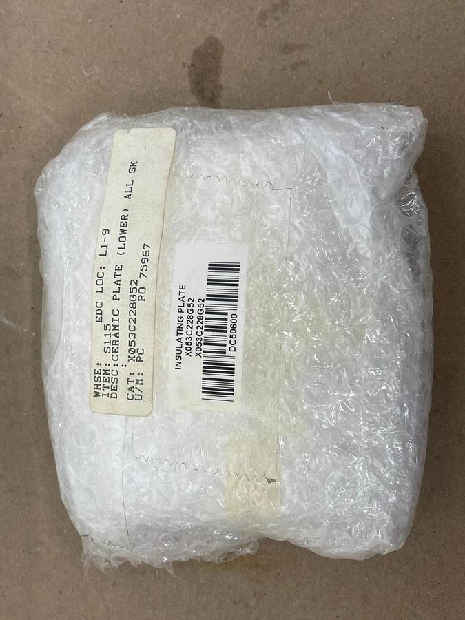 Used Mitsubishi X053C228G52 Ceramic Lower Insulation Plate (DWC200H EDM)