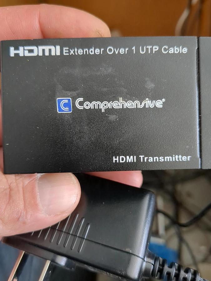 Used Comprehensive HDMI Extender CHE-1  HDMI , CAT 6, Transmitter Only, & power brick