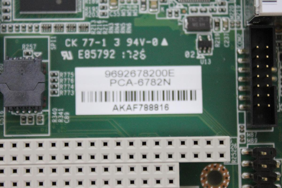 Used Advantech PCA-6782N Motherboard w/ Cables