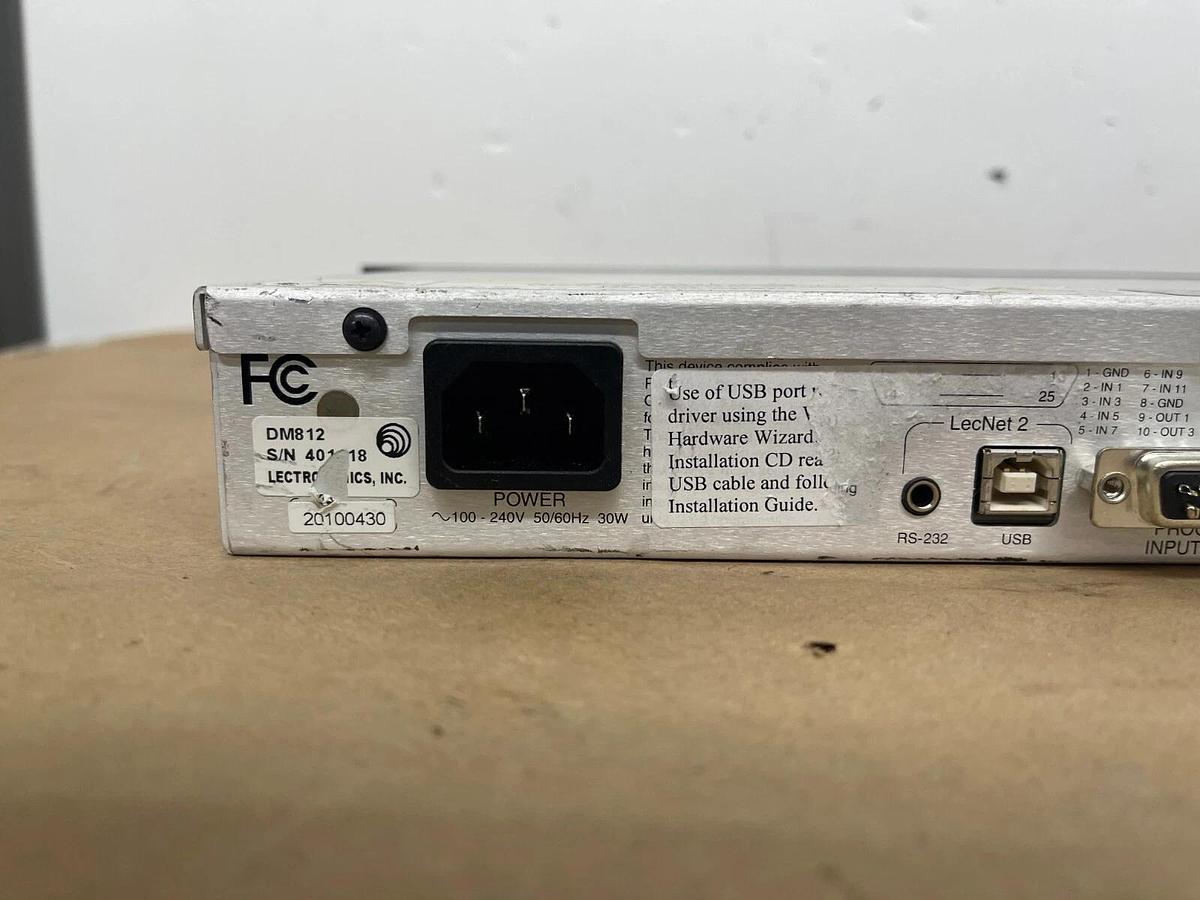 Used Lectrosonics DM812 Audio Processor