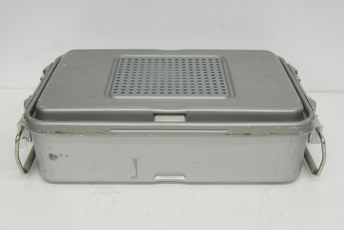 Used V Mueller Genesis Sterilization Box 17"x12"x4" w/ Filter Holders + Basket