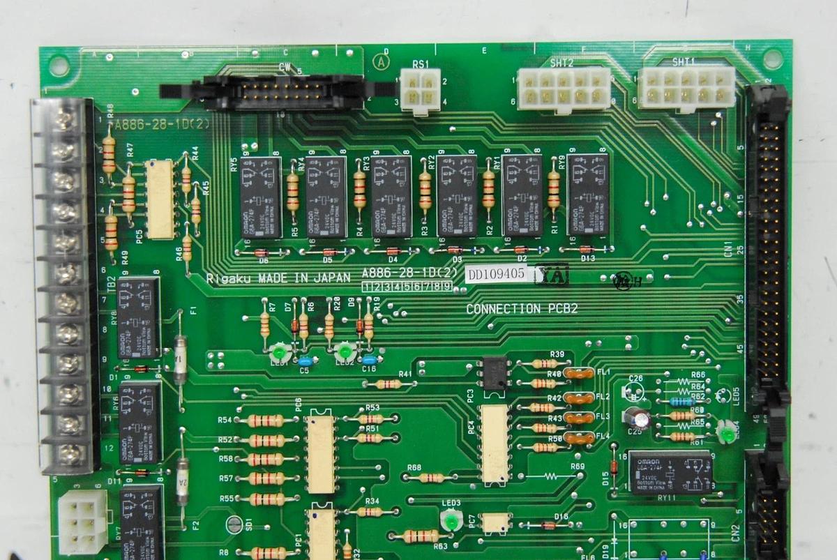 Used Rigaku A886-28-1D(2) Connection PCB2 Circuit Board - Ultima-III