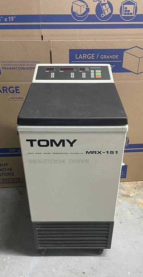 Used Tomy Seiko MRX-151 High Speed Micro Refrigerated Centrifuge W/ Tomy TMA-11 Rotor