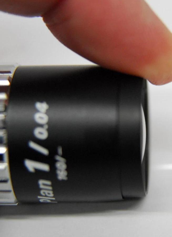 Used Nikon Plan 1/0.04 160/- Microscope Objective