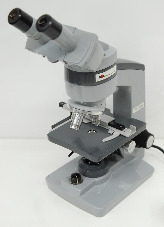 Used American Optical One-Fifty Binocular Microscope W/ 10/45/97x Objectives