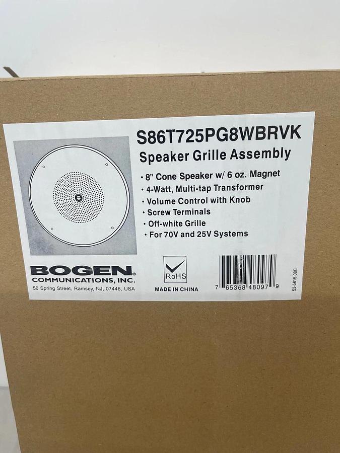 Used Bogen S86T725PG8WBRVK Speaker - 4 W RMS - Off White (S86T725PG8WBRVK)