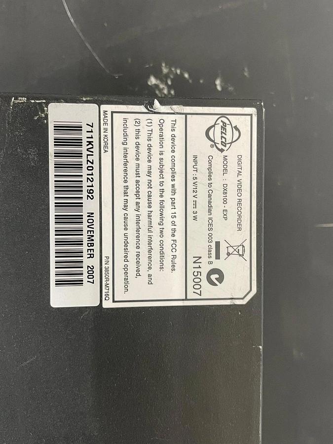 Used Pelco DX8100-EXP 16 Channel Expansion Unit - Lot of 4