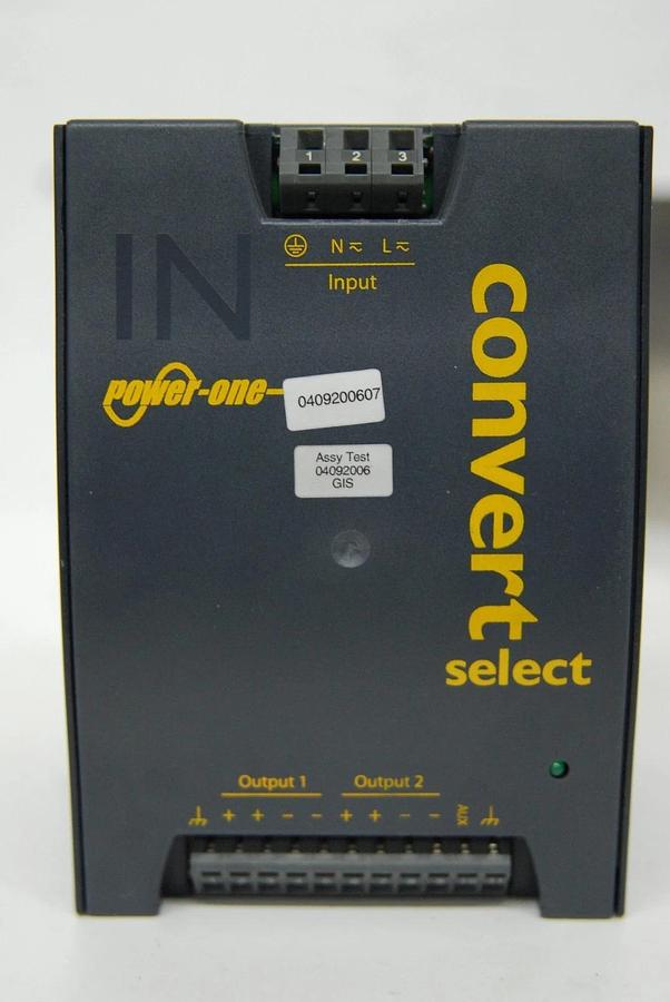 Used Power-One LWN 2663-6 AC-DC/DC-DC Convert Select 24.7V Dual Output Power Supply