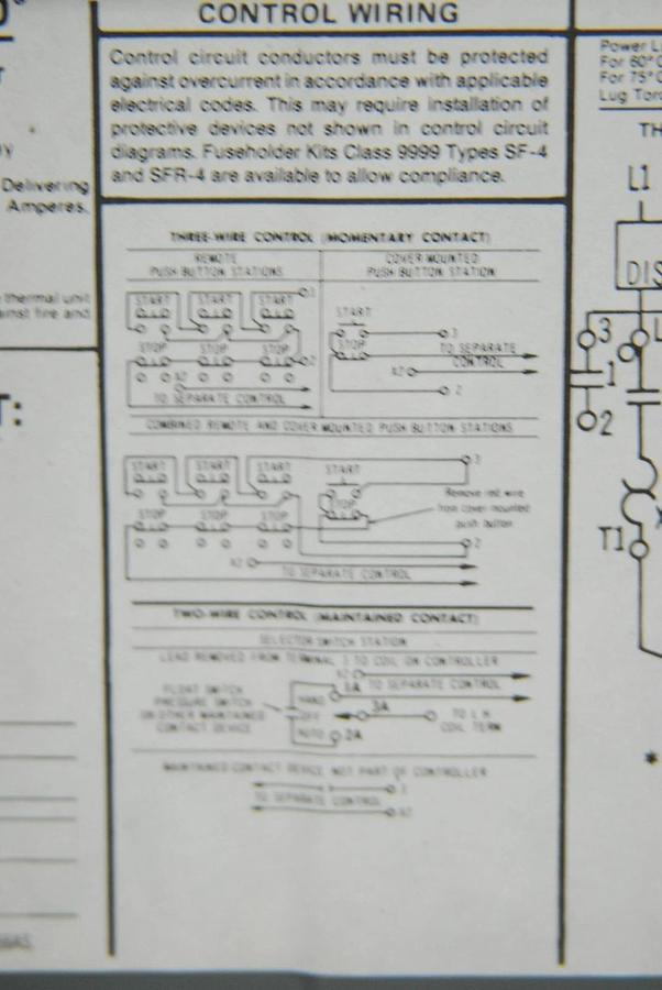 Used Square D Company 8536-SAG12 NEMA Size 00 Non-Reversing Magnetic Motor Starter