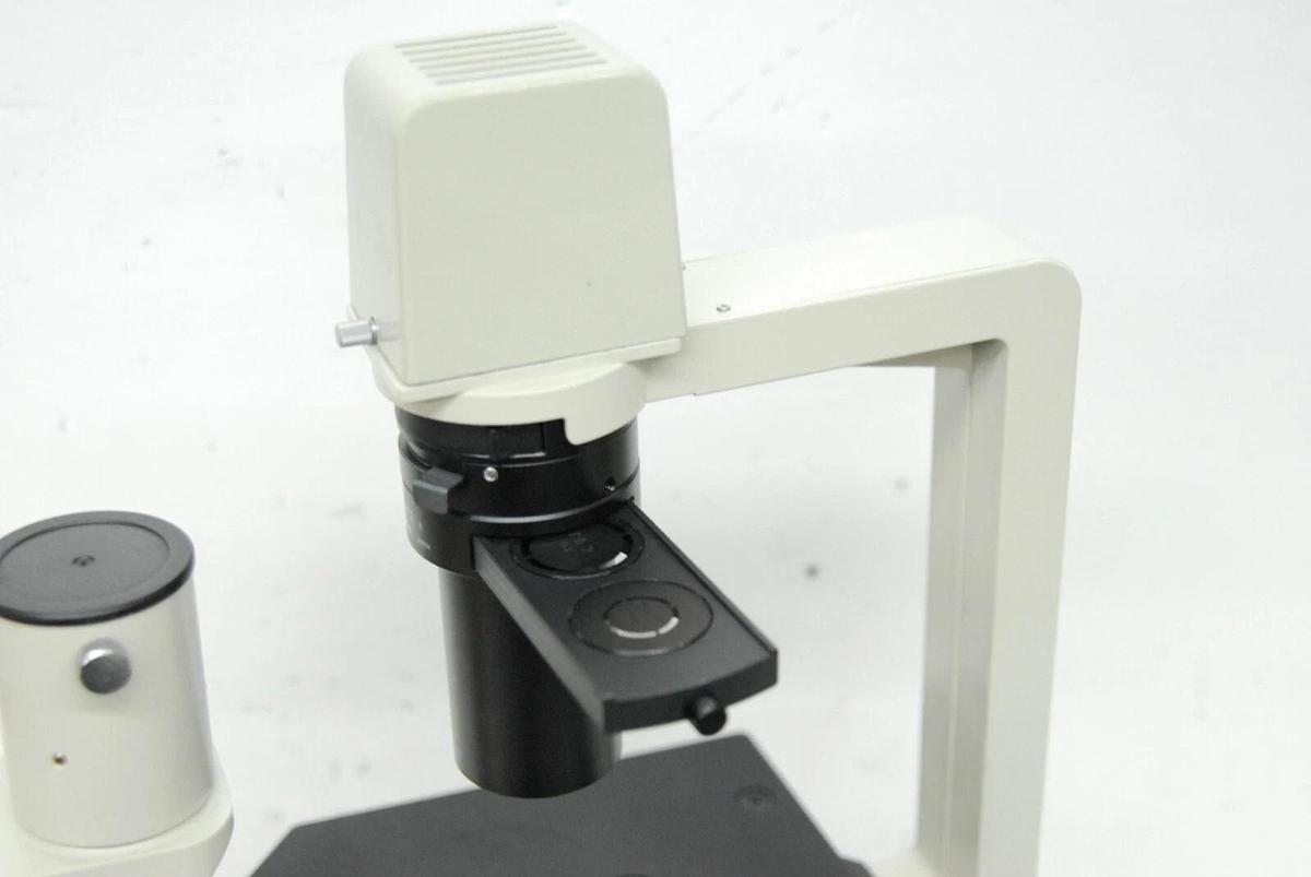 Used Nikon TMS- F Inverted Trinocular Microscope W/ 4x Objective - Read Description