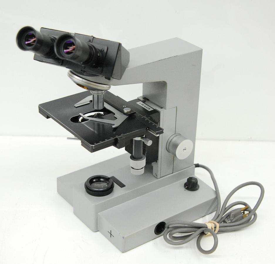 Used Ernst Leitz SM-LUX Binocular Microscope W/ 10x Objective