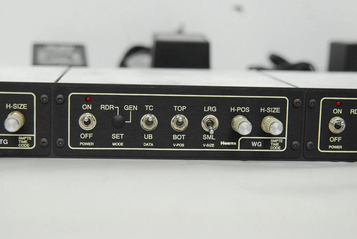 Used Horita RM-50 II Time Code Generator (2x W313, 1x T310) W/Power adapters - TESTED