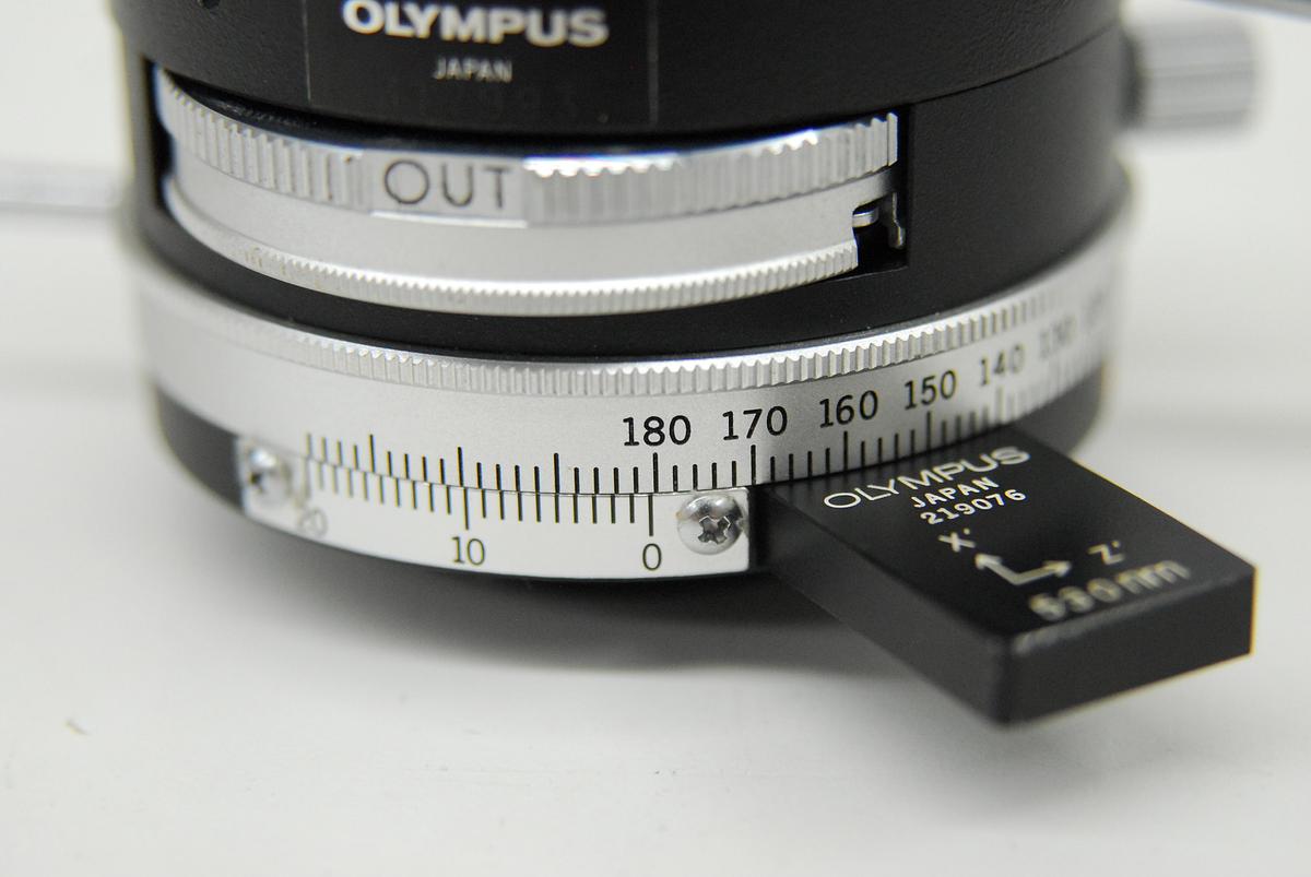 Used Olympus BH2-PA Microscope Polarizing Intermediate Attachment W/ 530nm Wave Plate