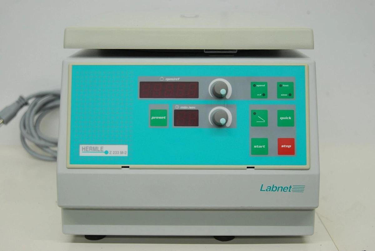 Used Labnet Hermle Z233 M-2 High Speed Microcentrifuge W/ 44 Slot Rotor - TESTED