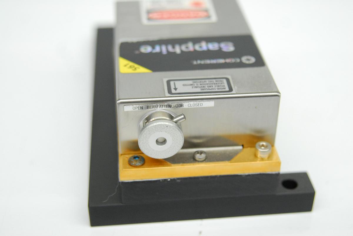 Used Coherent 1170380 Sapphire 561-20 CW CDRH Laser Head 561nm 20mW