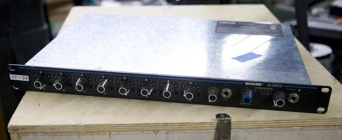 Used Shure SCM800 8-Channel Microphone Mixer