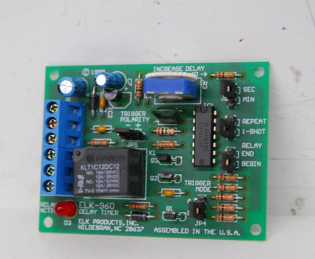 Used ELK Products ELK-960 Delay Timer Relay Module