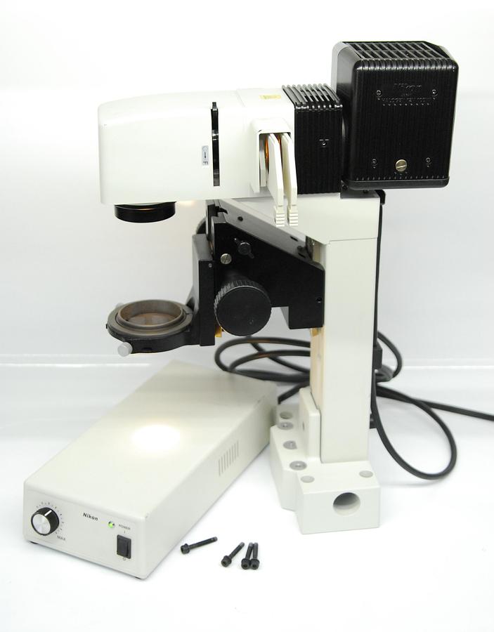 Used Nikon T-DH Dia Illumination Pillar W/ TE2-PS100W, LHS-H100P-1 Lamp (TE2000)