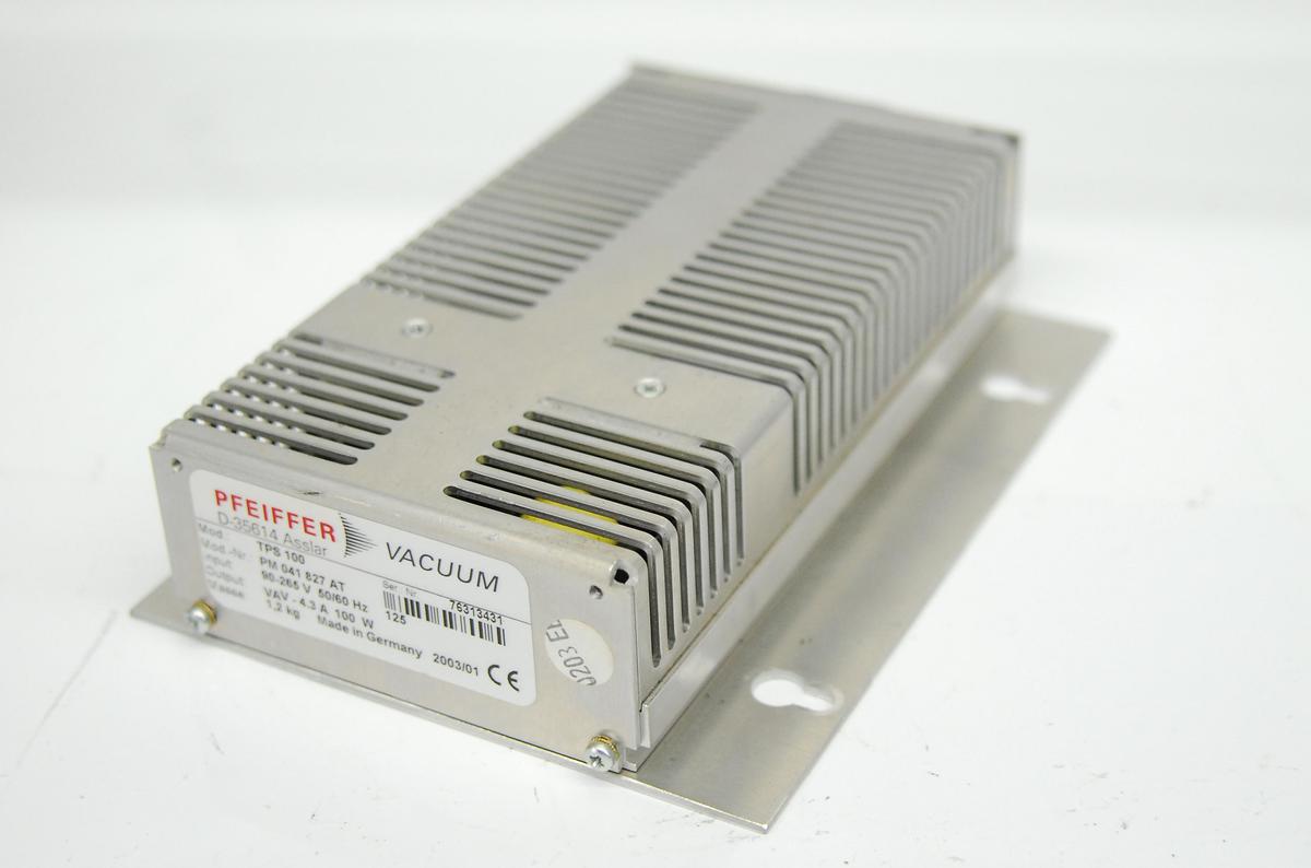 Used Pfeiffer TMH 071 P Turbomolecular Pump w/ TC600 Drive, TPS 100 Power Supply