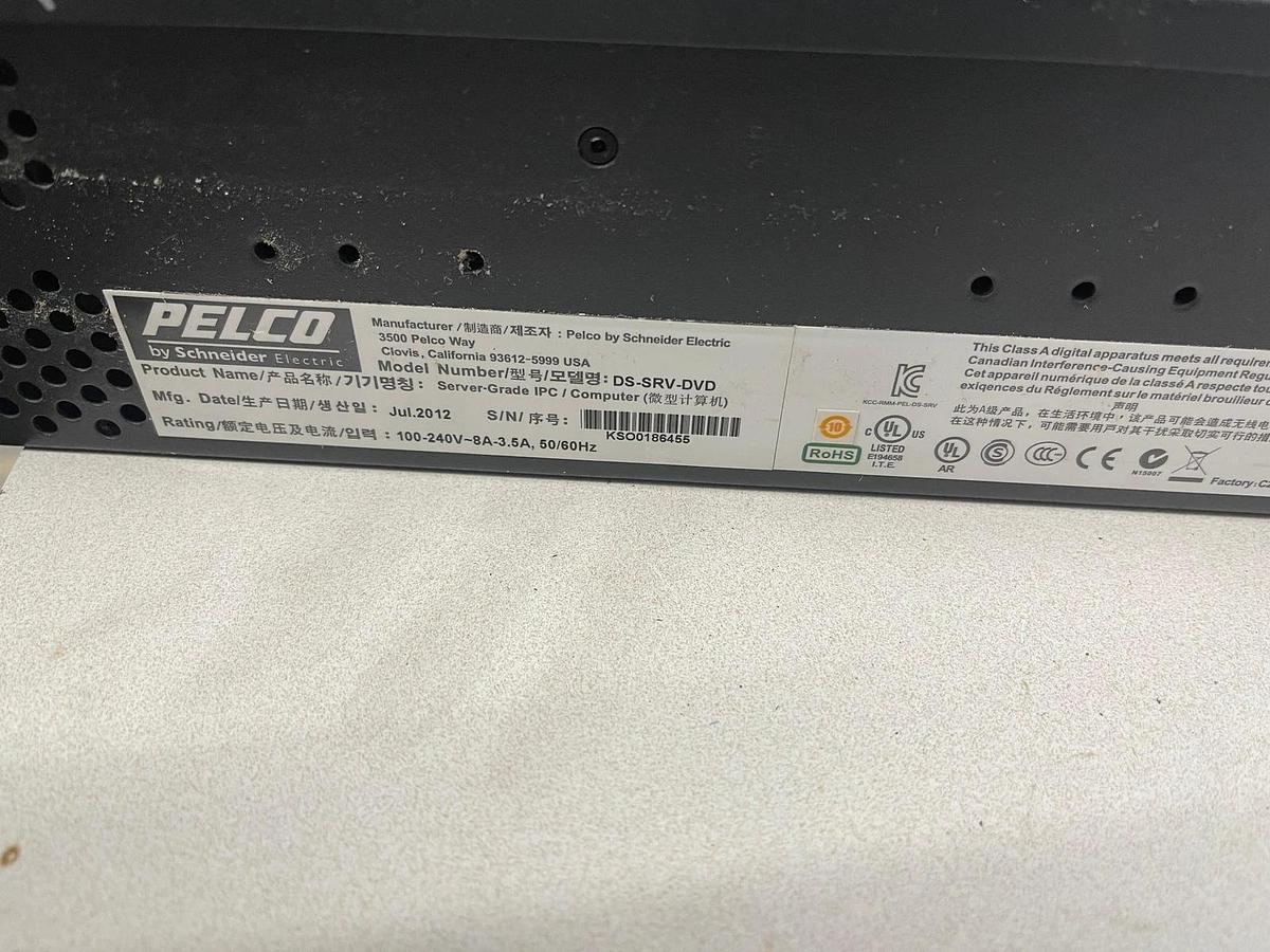 Used Pelco DS-SRV-DVD Digital Sentry (3TB HD, 8Gb memory, i7-2600k, Fresh Windows 7)