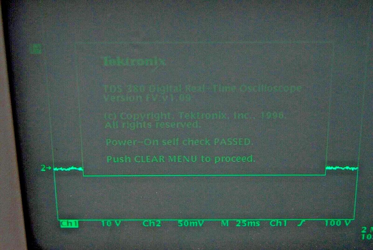 Used Tektronix TDS380 400 MHz, 2 Channel Oscilloscope