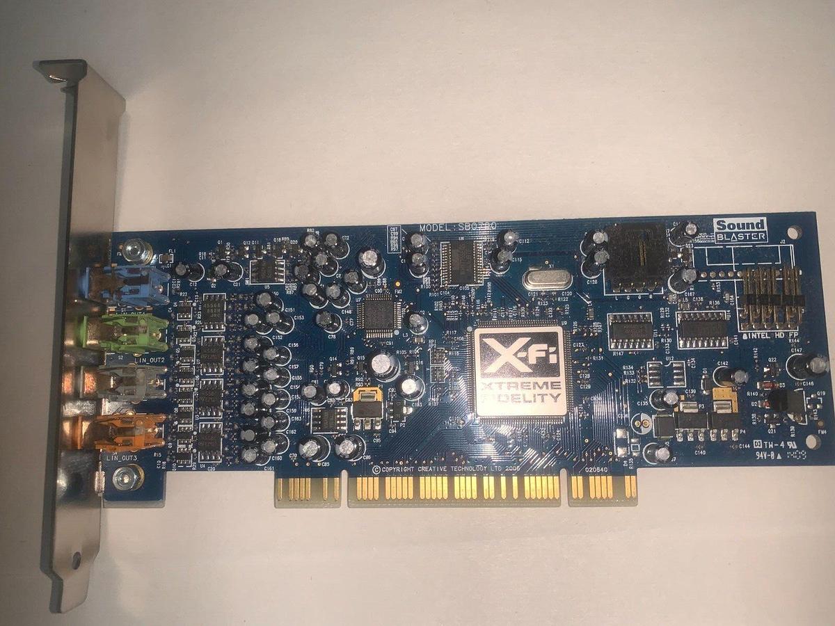 Used Creative Labs Sound Blaster SB0790 Xtreme Audio 7.1 Channel PCI Sound Card