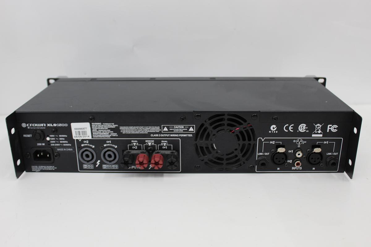 Used Crown XLS1500 2-Channel High Density Power Amplifier