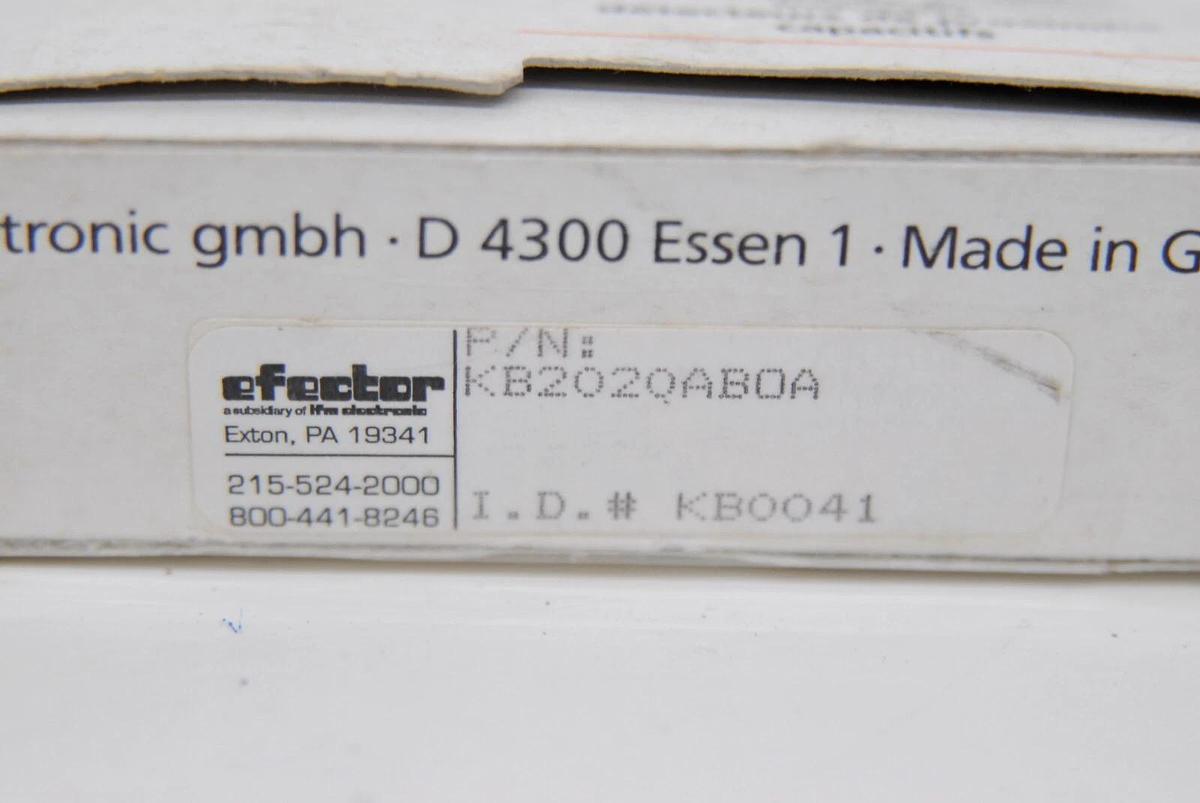 Used IFM KB-2020-ABOA (KB0041) Capacitive Sensor