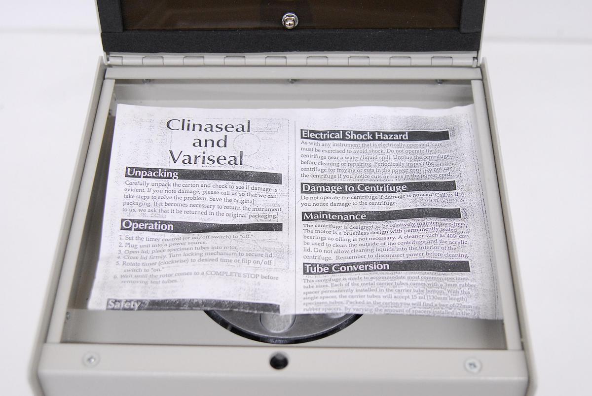 Used Vulcon CS8C Clinaseal Sealed Technology Centrifuge - 8-Slot Rotor