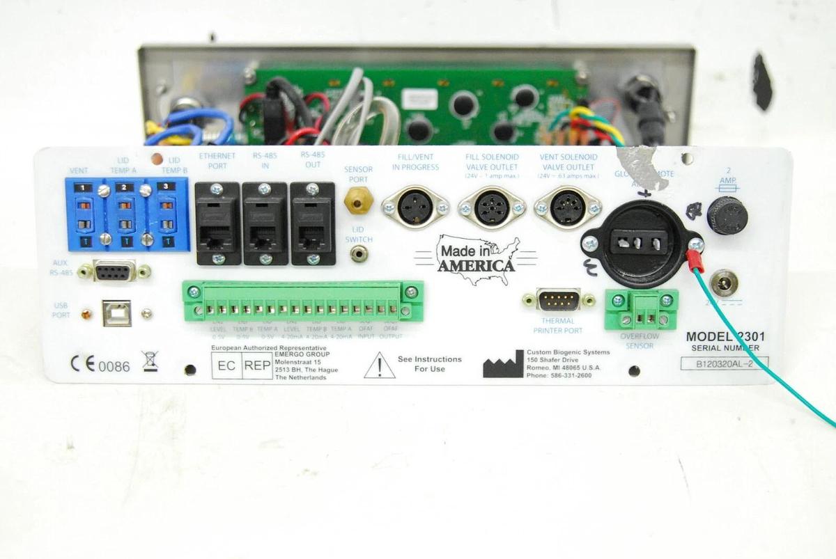 Used CBS Model 2301 Controller (from Cryo Freezer) Custom BioGenic Systems