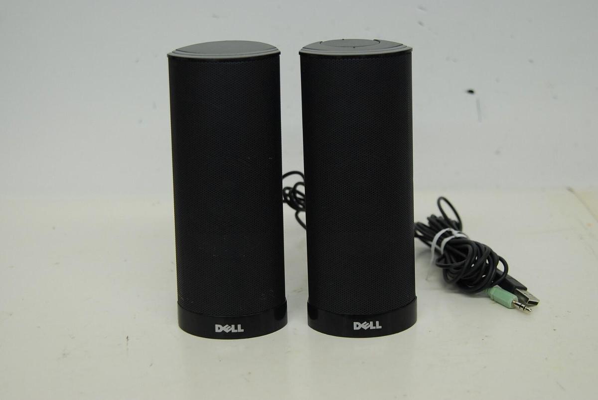Used Dell AX210 USB 2.0 Powered Speaker - Black