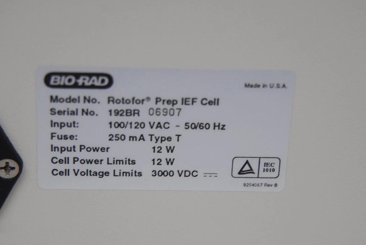 Used Bio-Rad Rotofor Prep IEF Cell - Electrophoresis Bio Rad