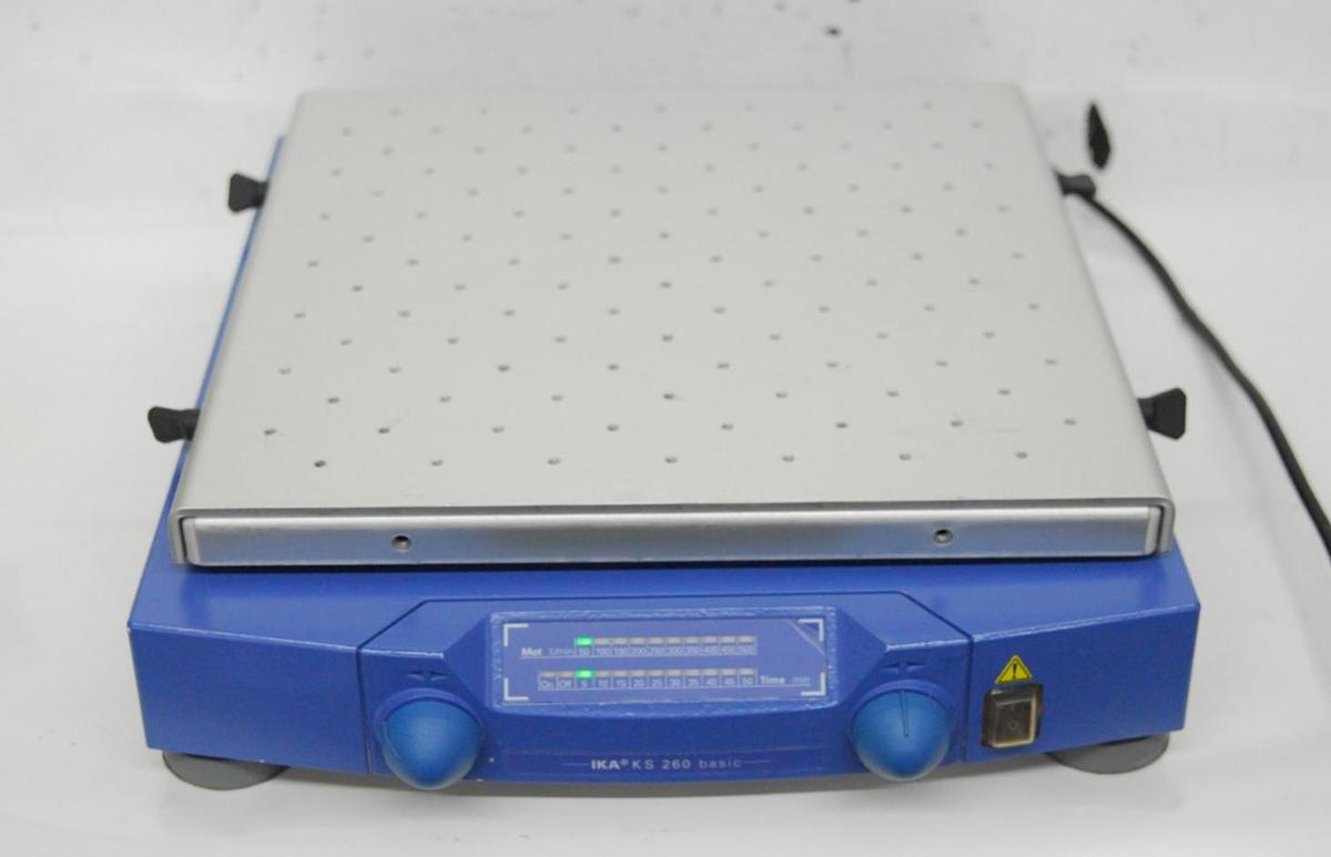 Used IKA KS 260 basic (KS 260 B S1) Orbital Shaker W/ AS 260.2 Fixing Clip Attachment