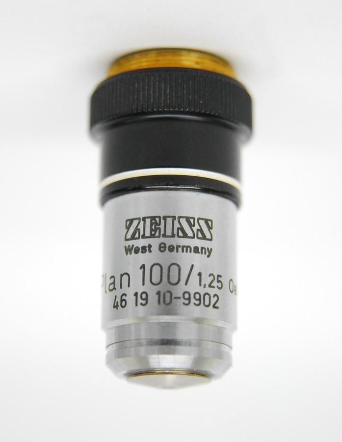 Used Zeiss 46 19 10-9902 Plan 100/1.25 Oel 160/- Objective (100x Oil)