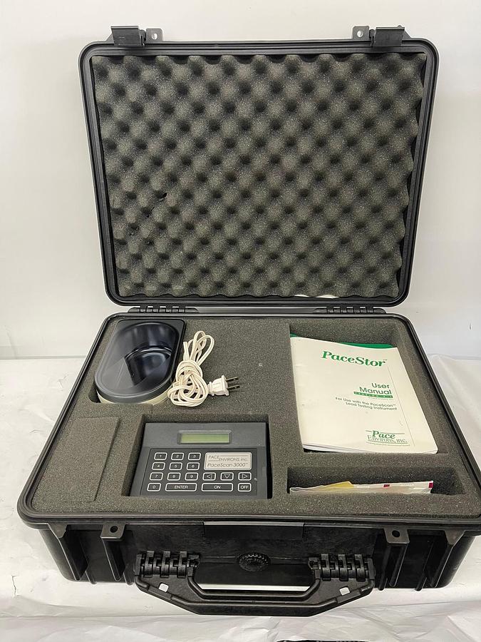 Used Pace Environs, inc. PaceScan 3000 W/ Case, Original Papers, and Sonic Cleaner
