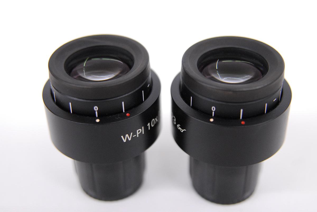 Used Zeiss 45 50 43 W-Pl 10x/23 Microscope Eyepiece Set