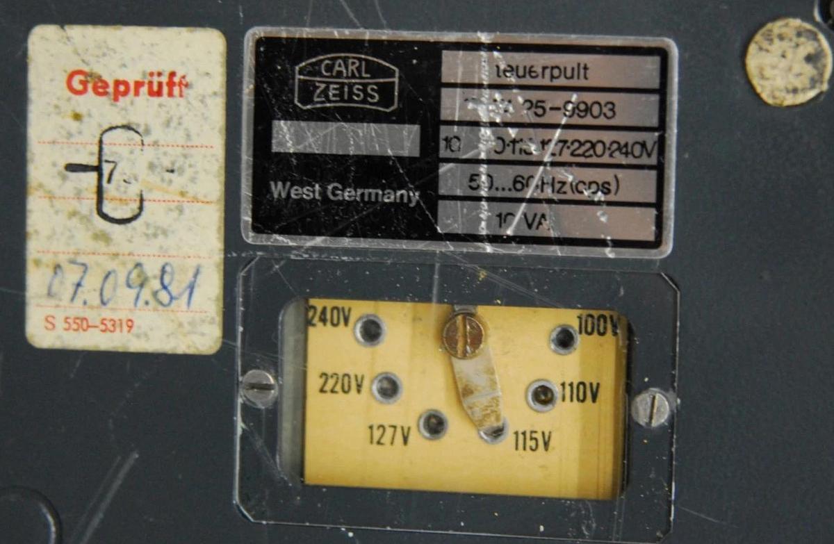 Used Zeiss 47 60 12 Microscope Shutter Prontor W/ MC 63 Controller - Universal III