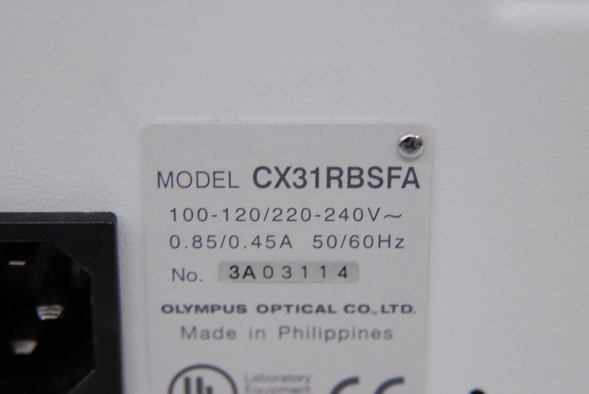 Used Olympus CX31 (CX31RBSFA) Microscope W/ Stage - Read Description