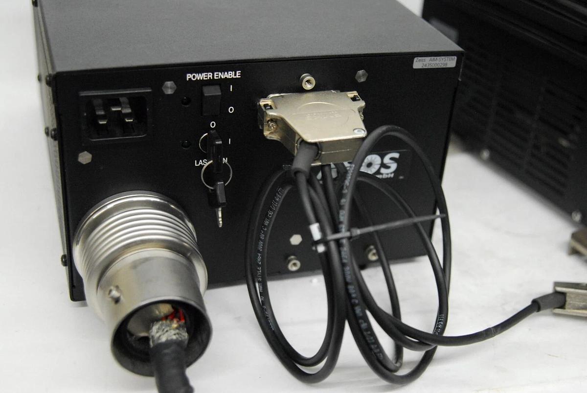 Used Lasos LGK 7812 ML4 Ar-Ion Laser 450-530nm W/ LGN 7812 Power Supply - LMS 510